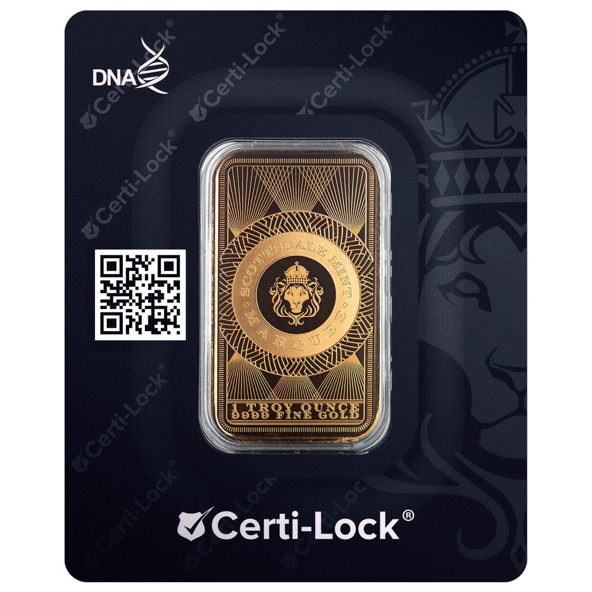 記念プレート 1g金 Scottsdale Marquee Peacock 1 oz Gold Bar | Scottsdale Mint