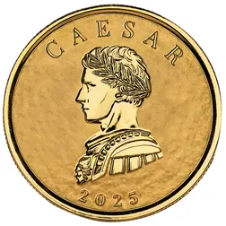 2025 Samoa Commander Series Julius Caesar 1 Troy Oz 9999 Gold Legal Tender Coin