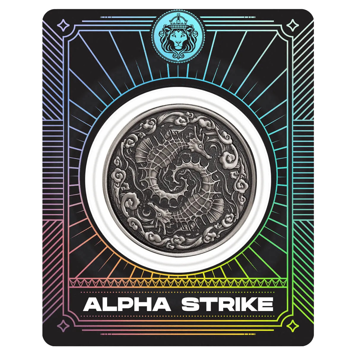 2024 Samoa Seahorse 1 oz Silver Antique Coin Alpha Strike™