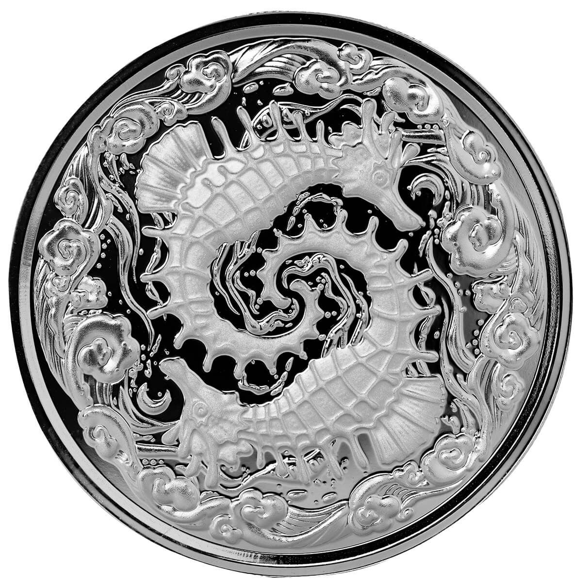 2024 Samoa Seahorse 1 oz Silver Proof Like Coin