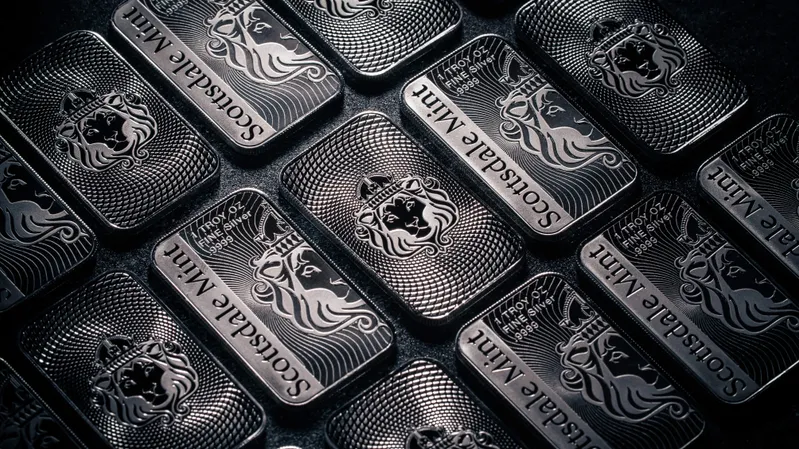 2023 Scottsdale Mint Vortex 1 Troy Oz 9999 Fine Silver Bullion Bar 24