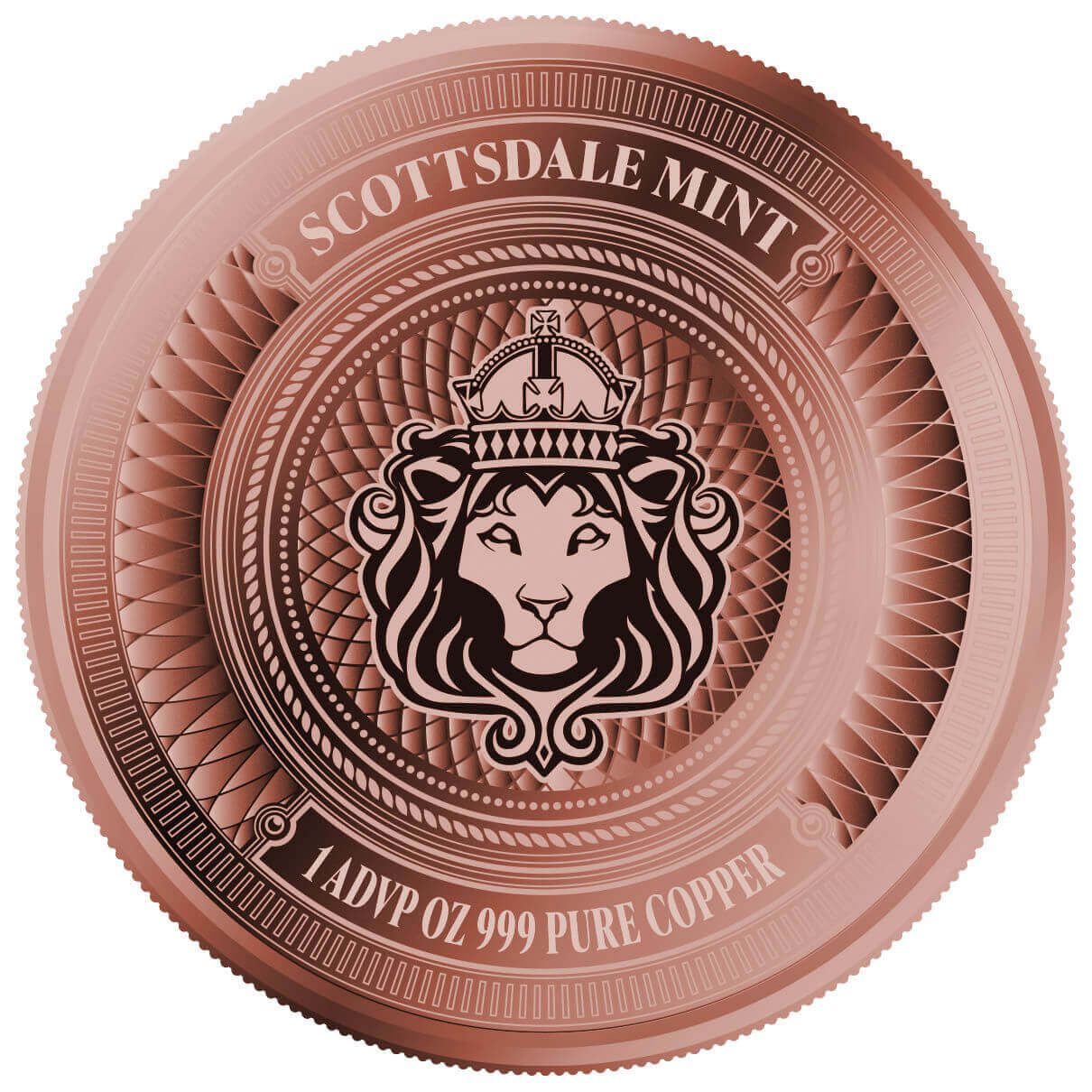 2024 Scottsdale Crew ABC Childrens Book Gemma the Unicorn 1 AVDP Ounce 999  Fine Copper Color Proof Like Round