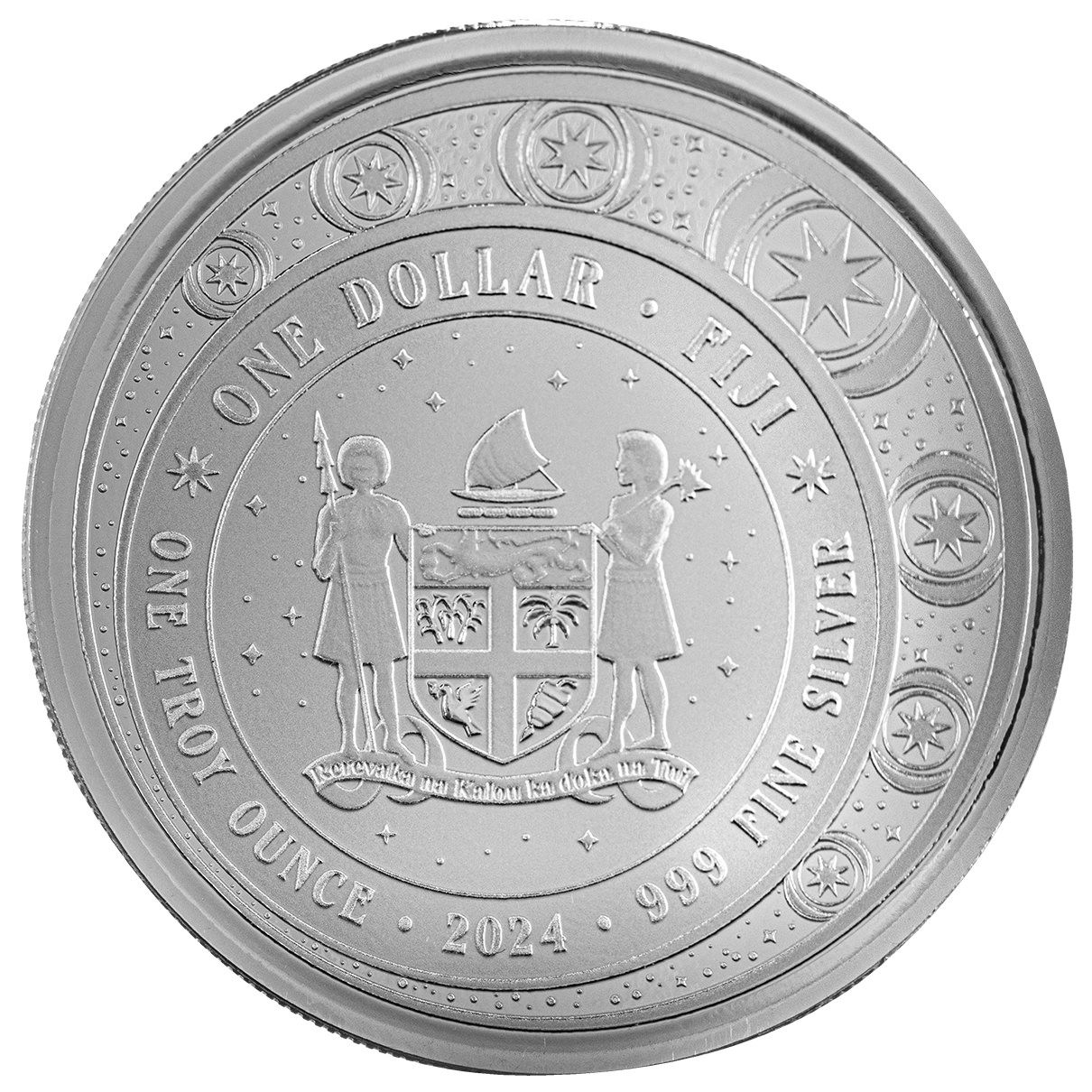 2024 Fiji Unicorn “Veloria” 1 oz Silver Pink & Purple Color