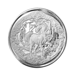 2024 Scottsdale Mint Fiji Unicorn In The Forest Half Troy Ounce 999 Fine Silver Proof Like 01