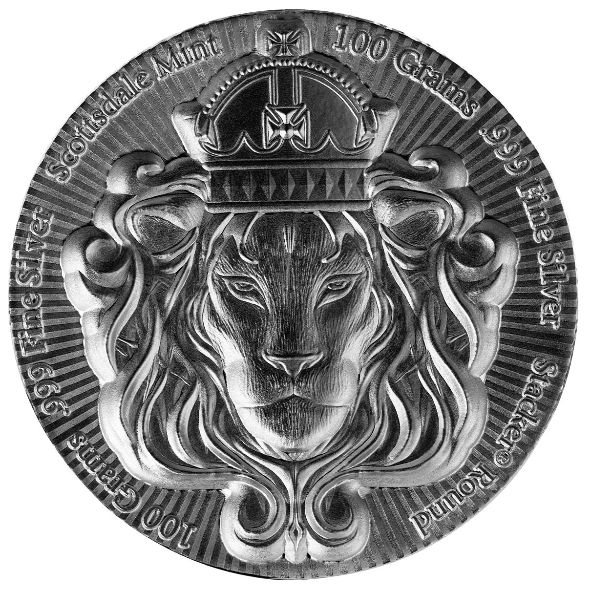 Buy 100 Gram Silver Rounds Stackers from Scottsdale Mint