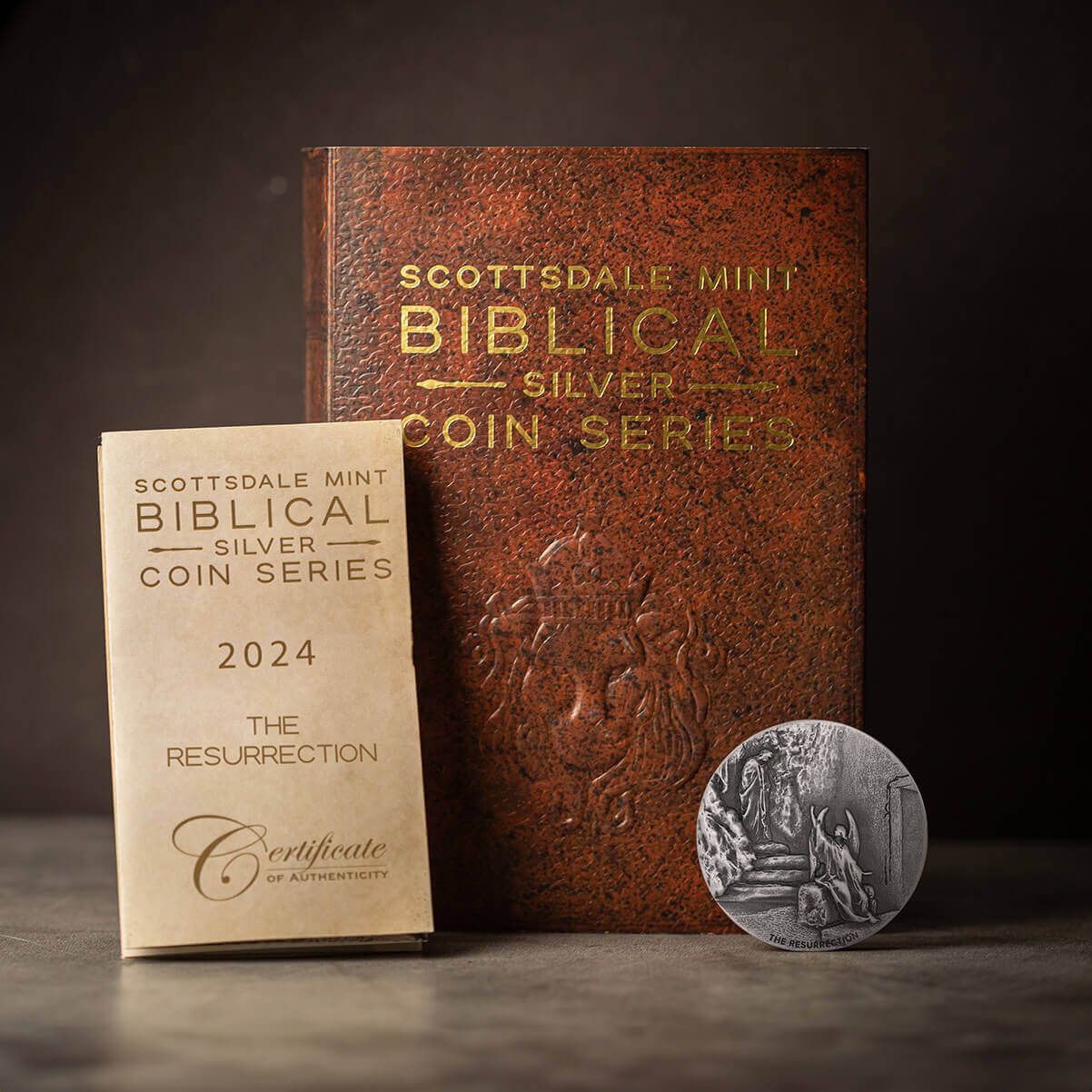 2024 Biblical Series | The Resurrection 2 oz Silver Antique Coin