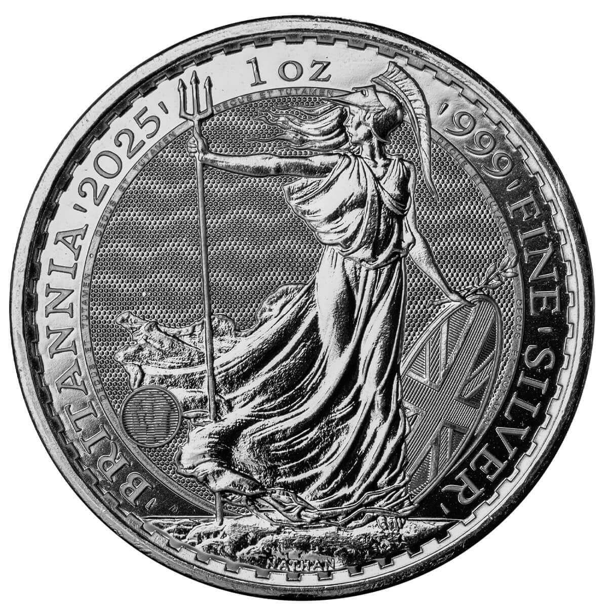 2025年 ブリタニア銀貨 1オンス 999ファインシルバー 2025 Royal Mint Britannia 1 oz Silver Coin BU