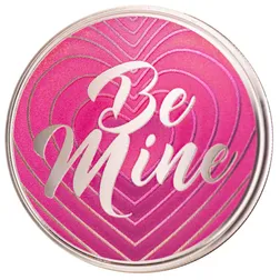2025 Be Mine Hearts Scottsdale Mint 1 Troy Ounce 999 Fine Silver Color Bar 24