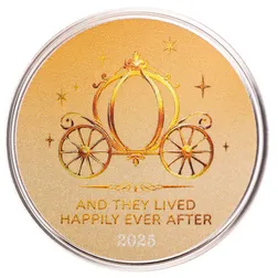 2025 Happily Ever After Scottsdale Mint 1 Troy Ounce 999 Fine Silver Color Bar 23