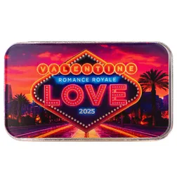 2025 Romance Royale Scottsdale Mint 1 Troy Ounce 999 Fine Silver Color Bar 25