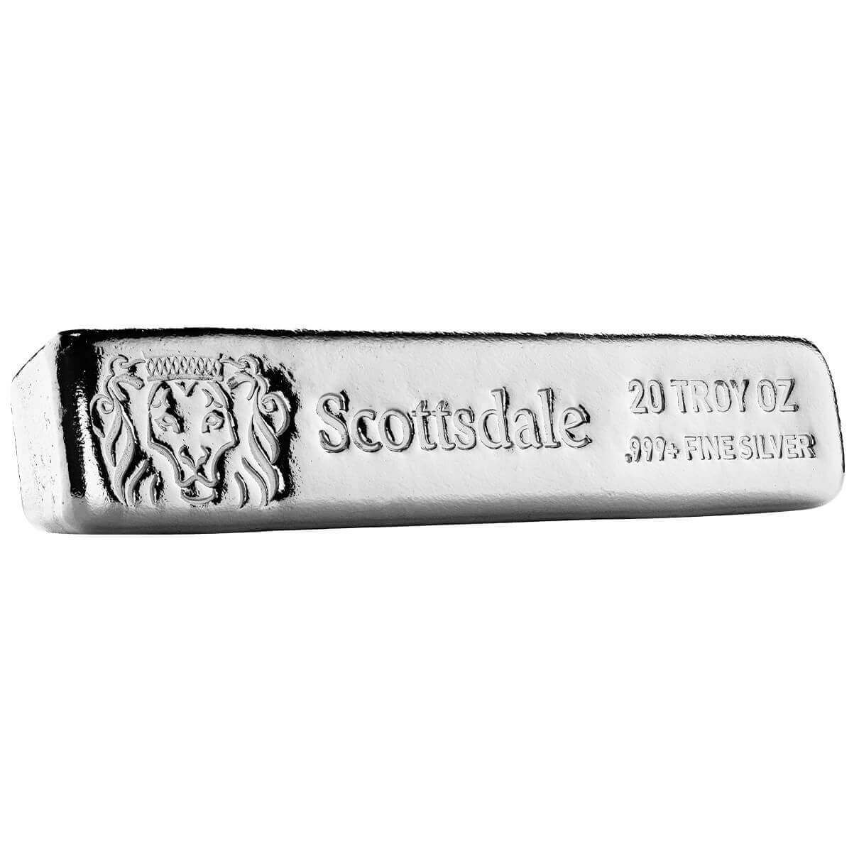 Scottsdale CL20 20 oz Silver Bar Silver Bullion