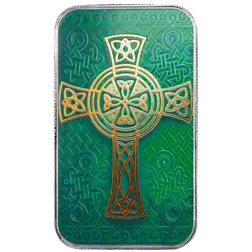 2025 Scottsdale Mint Book Of Kells Cross 1 Troy Ounce 999 Fine Silver Round 02