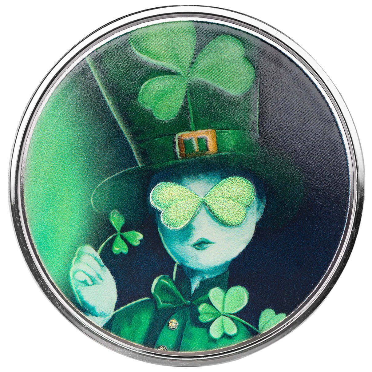 Mr. Shamrock 1 oz Silver Color Round