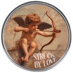 2025 Scottsdale Mint Struck By Love 1 Troy Ounce 999 Fine Silver Round 2