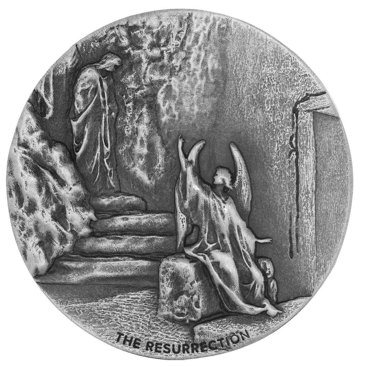 2024 Biblical Series | The Resurrection 2 oz Silver Antique Coin