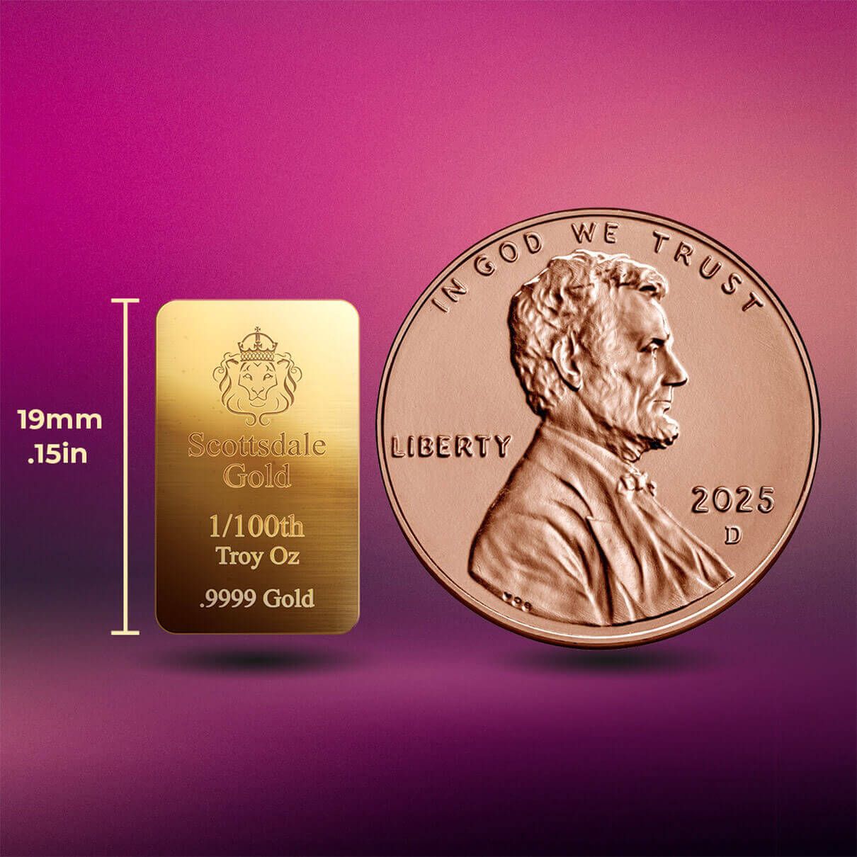 Scottsdale Gold 1/100th oz Bar | Secondary Market | Scottsdale Mint