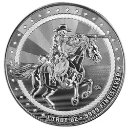 Scottsdale Mint Rifleman With Buffalo Privy 1 Troy Oz 9999 Fine Silver Round 06