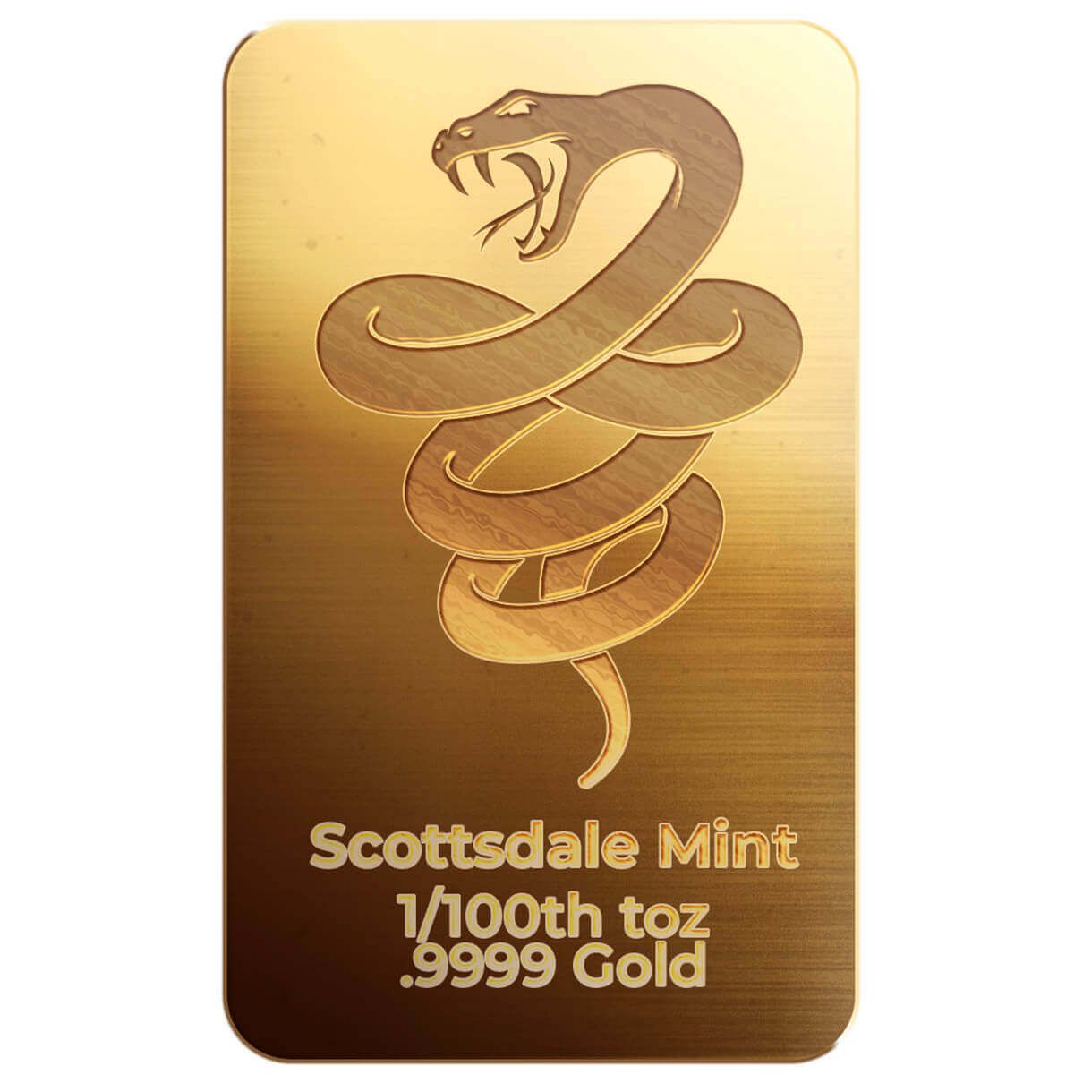 Scottsdale 2025 Lunar Year of the Snake 1/100th oz Gold Bar