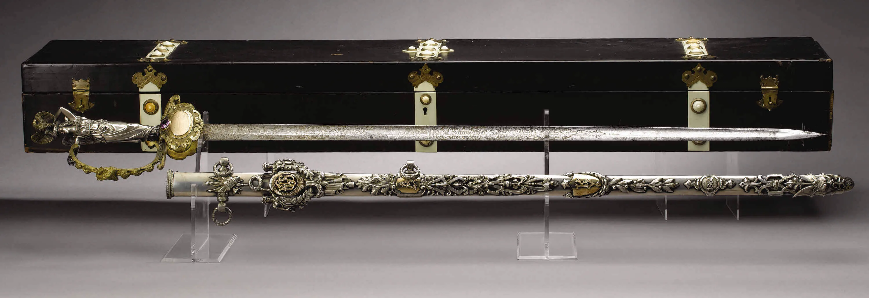 General Grant Civil War Gold Silver Presentation Sword 1864 08