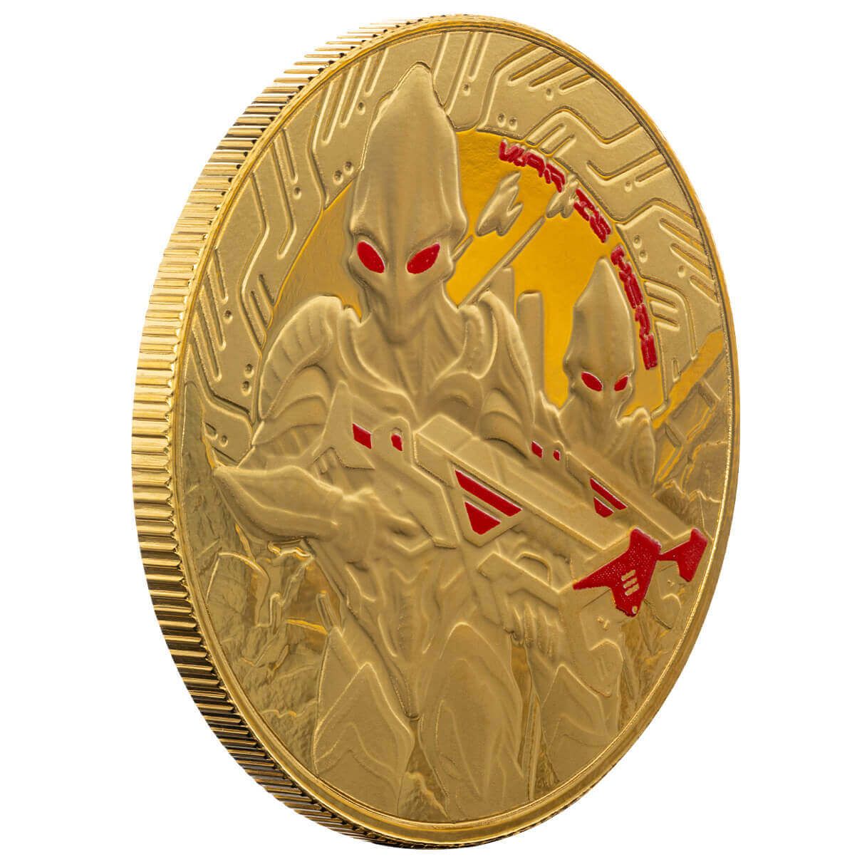 2024 Samoa Alien Battle 1 oz Gold Colorized Coin – .9999 Fine