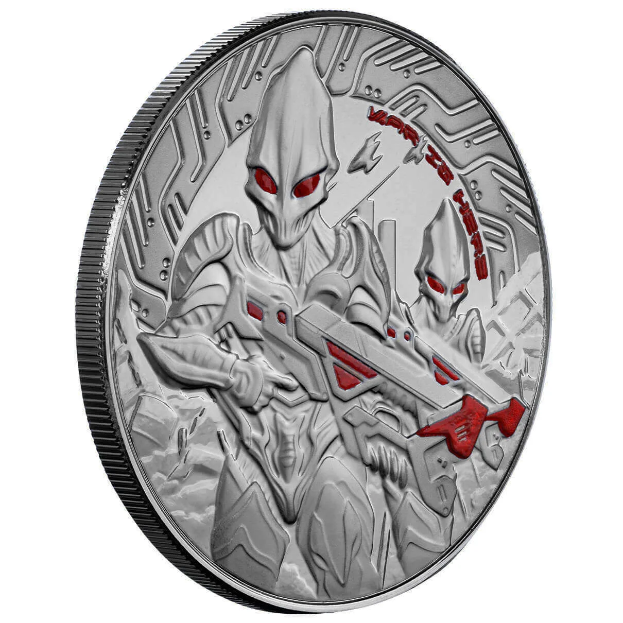 2024 Samoa Alien Battle 1 oz Black Rhodium Silver Coin – UV-Enhanced Design