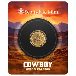 2025 Scottsdale Mint Cowboy Rifleman Tenth Troy Ounce 9999 Fine Gold Round 2