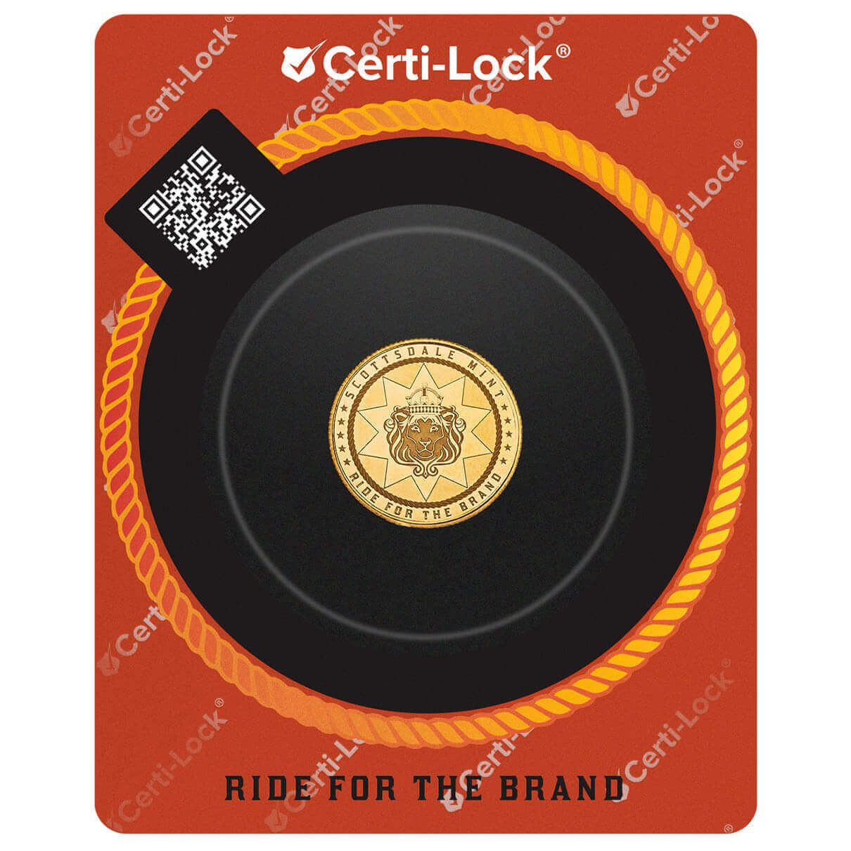 Scottsdale Cowboy Rifleman Tenth Troy oz 9999 Fine Gold Bullion
