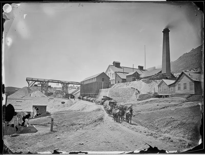 Savage Silver Mining Works. Virginia City Nevada Nara 519493