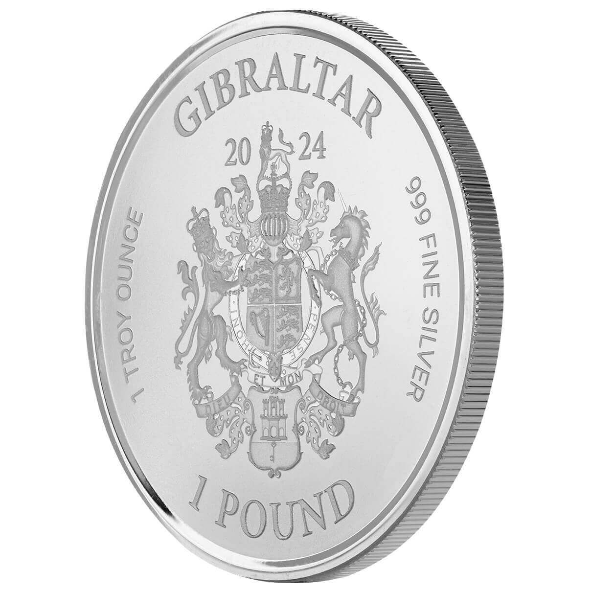 2024 Gibraltar Lady Justice 1 oz Silver Coin