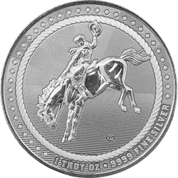 2025 Scottsdale Mint Cowboy 1 Troy Ounce 9999 Fine Silver Round 04