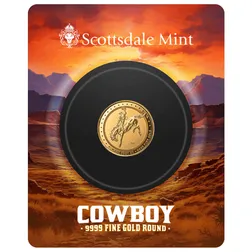 2025 Scottsdale Mint Cowboy Tenth Troy Ounce 9999 Fine Gold Round 02