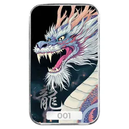 2025 Scottsdale Mint Lucky Dragon 1 Troy Ounce 999 Fine Silver Color Bar 01