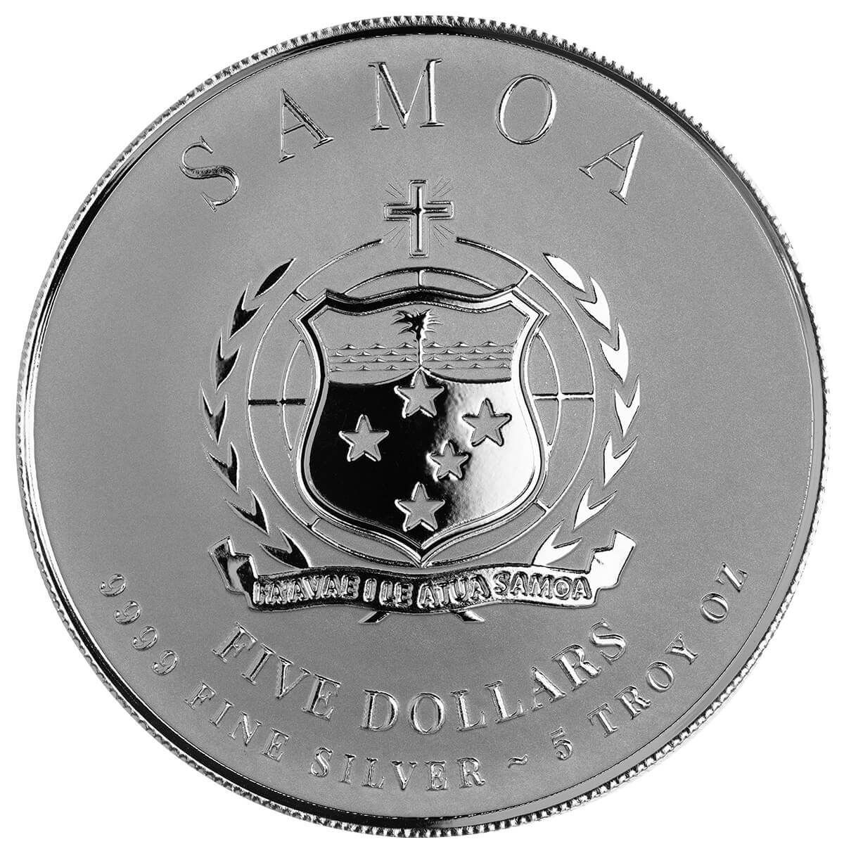 2025 Samoa Commander Series Ulysses Grant 5 oz Silver Legal Tender