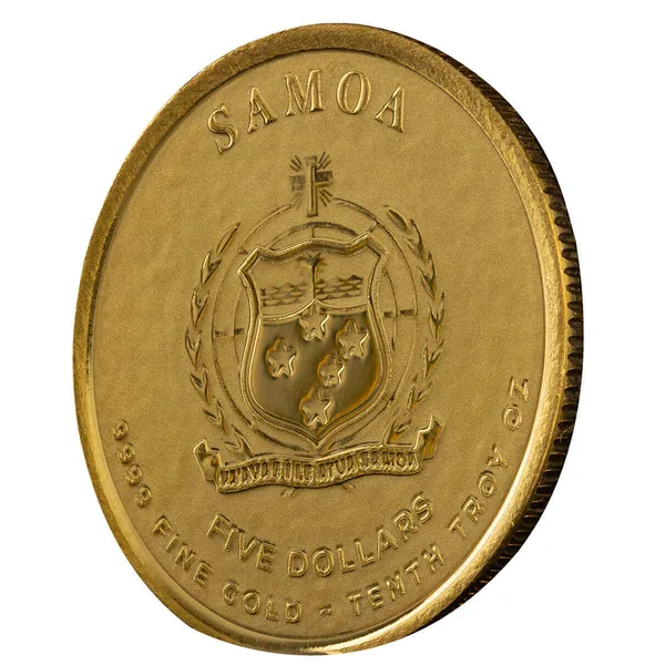 2025 Scottsdale Mint Samoa Commader Ulysses Grant Tenth Troy Ounce 9999 Fine Proof Like Gold 5 Dollars Coin 02