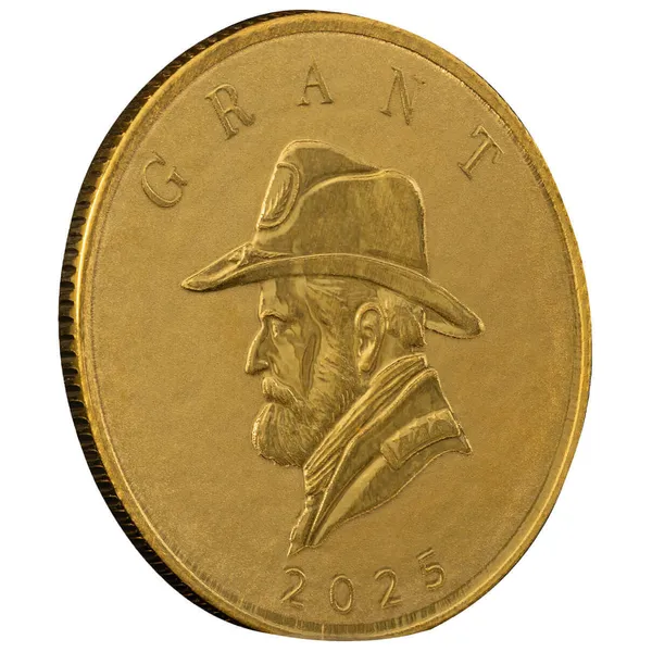 2025 Scottsdale Mint Samoa Commader Ulysses Grant Tenth Troy Ounce 9999 Fine Proof Like Gold 5 Dollars Coin 03