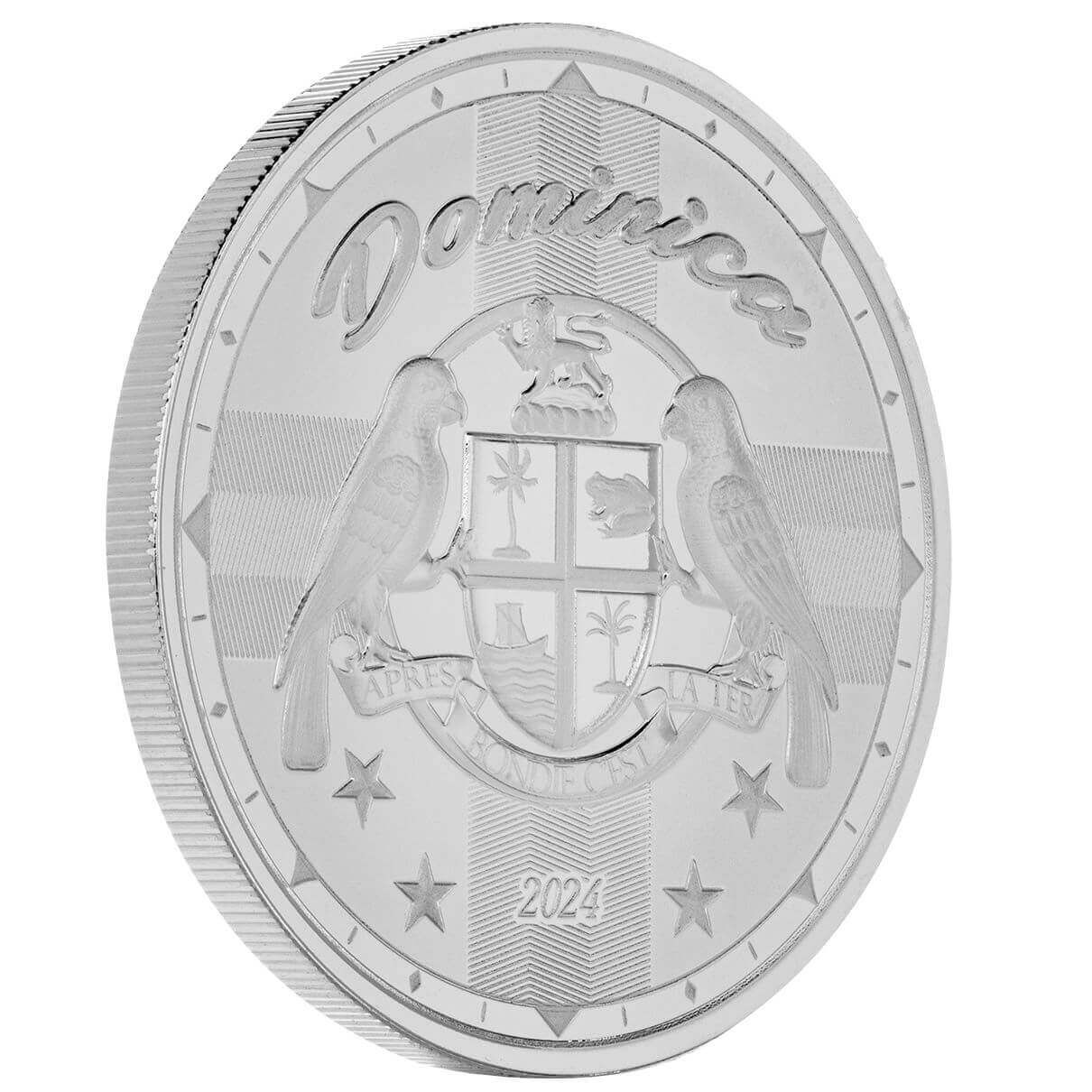 2024 EC8 Dominica | Coat of Arms 1 oz 999 Fine Silver Coin Alpha