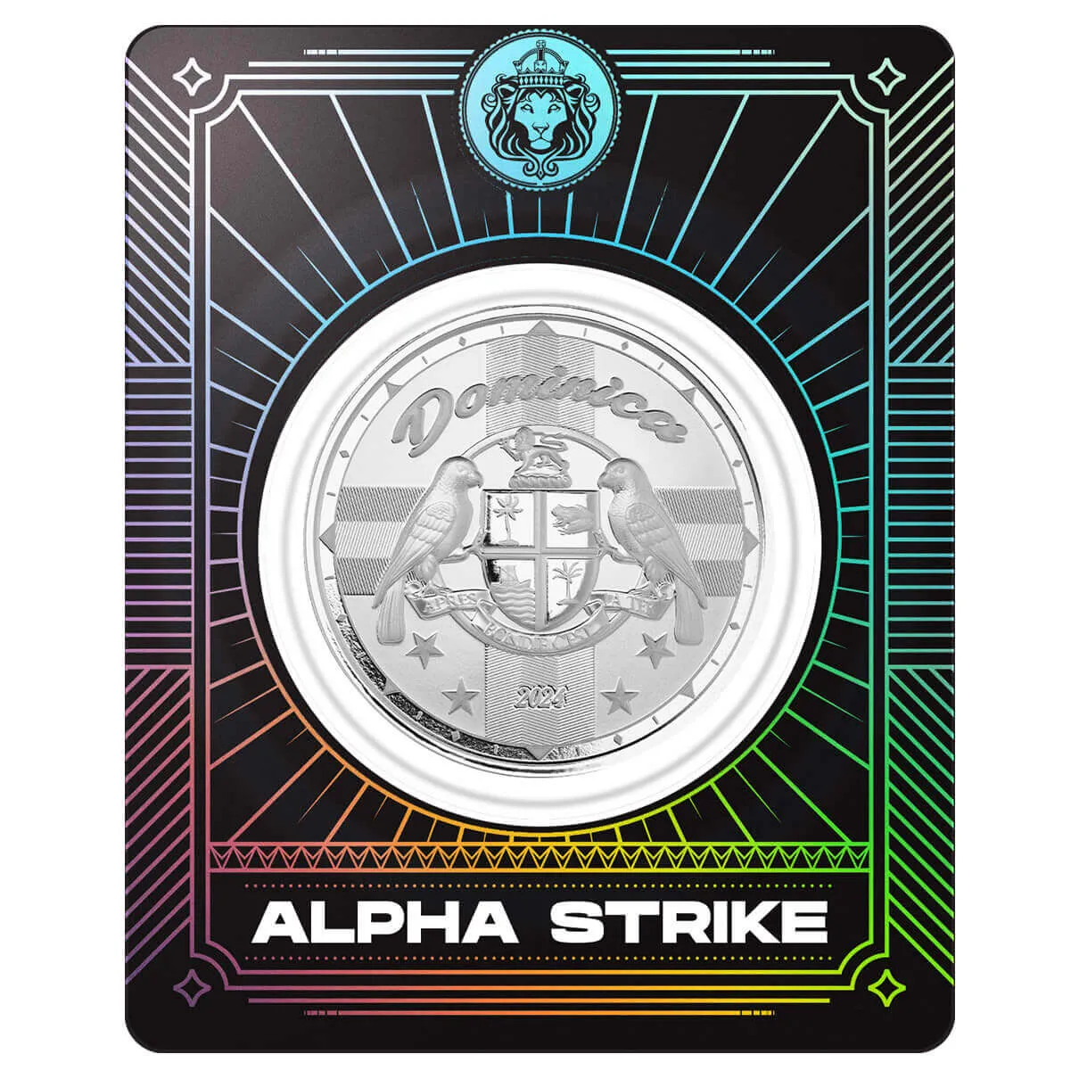 2024 EC8 Dominica | Coat of Arms 1 oz 999 Fine Silver Coin Alpha Strike™