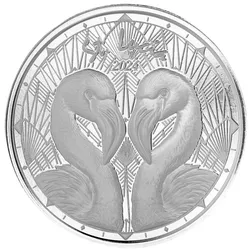 2024 Scottsdale Mint Ec8 St Lucia 1 Troy Ounce 999 Fine Silver Proof Like Coin 02