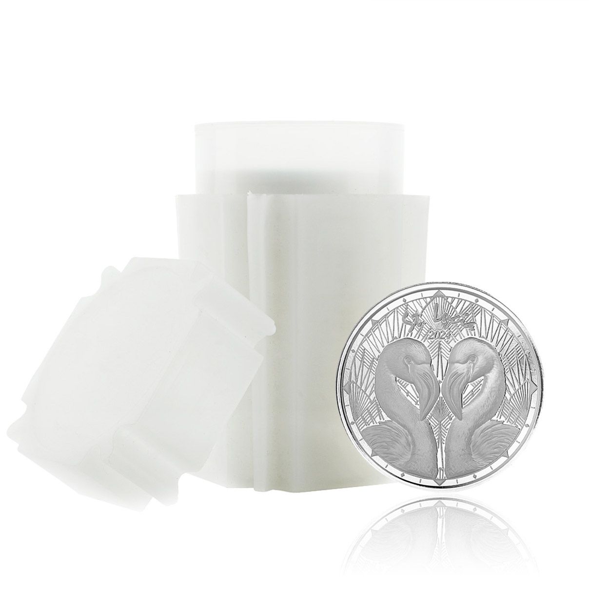 2024 EC8 St. Lucia | Flamingos 1 oz 999 Fine Silver Coin 2024 EC8 St. Lucia | Flamingos 1 oz 999 Fine Silver Coin