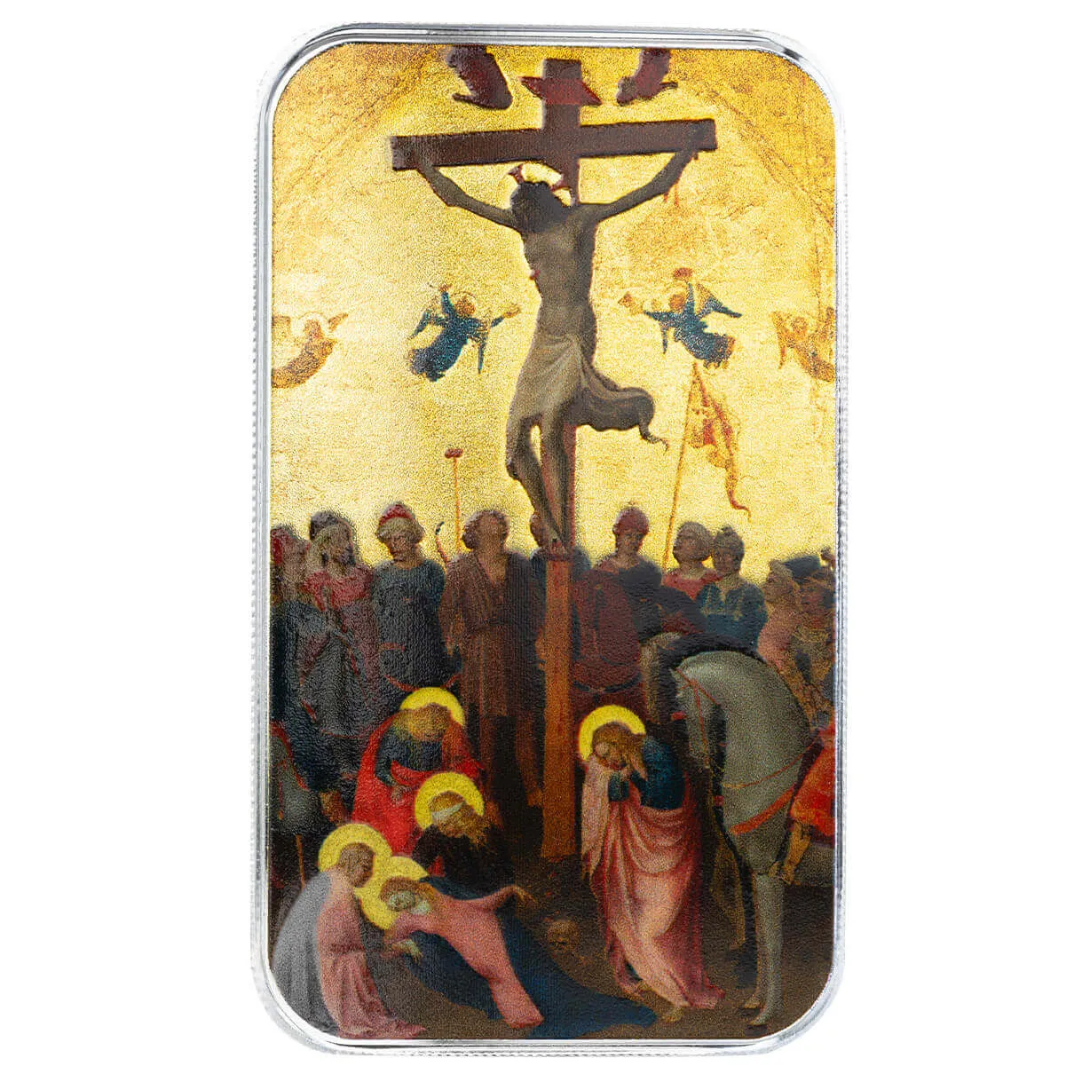 Easter | The Crucifixion by Fra Angelico 1 oz 999 Fine Silver Color Bar