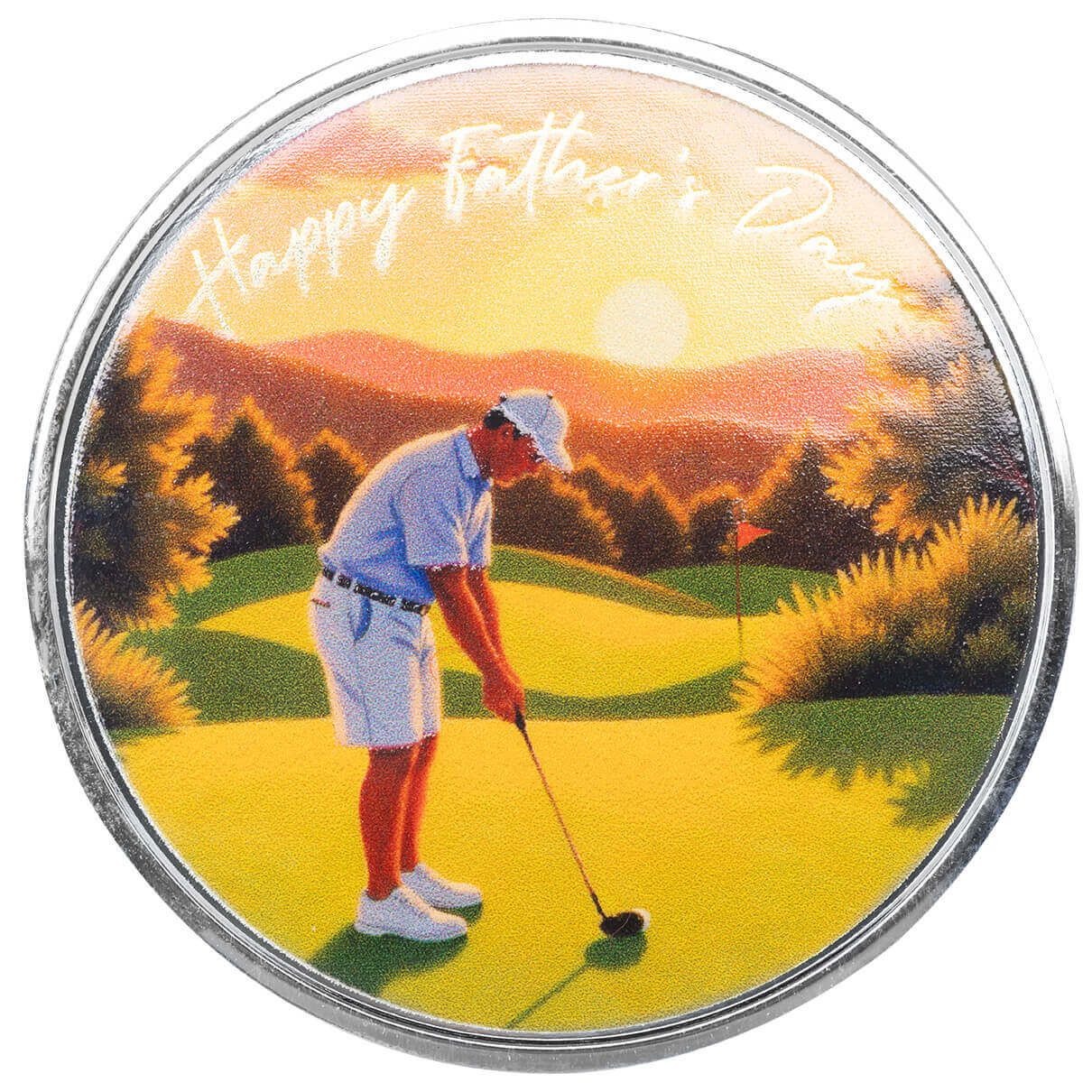 Father's Day | Tee Time with Dad 1 oz 999 Fine Silver Color Round