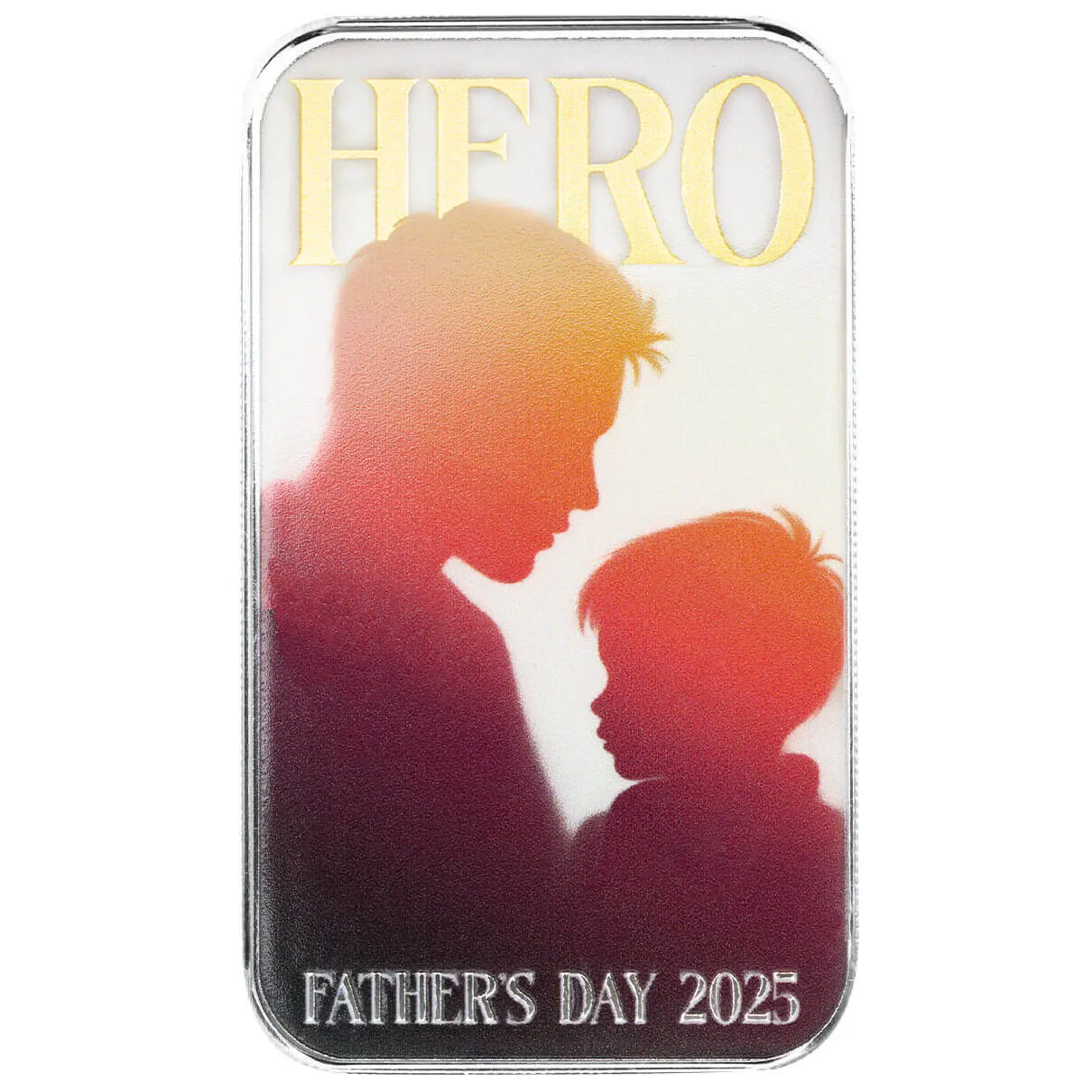 Father’s Day | My Hero 1 oz 999 Fine Silver Color Bar