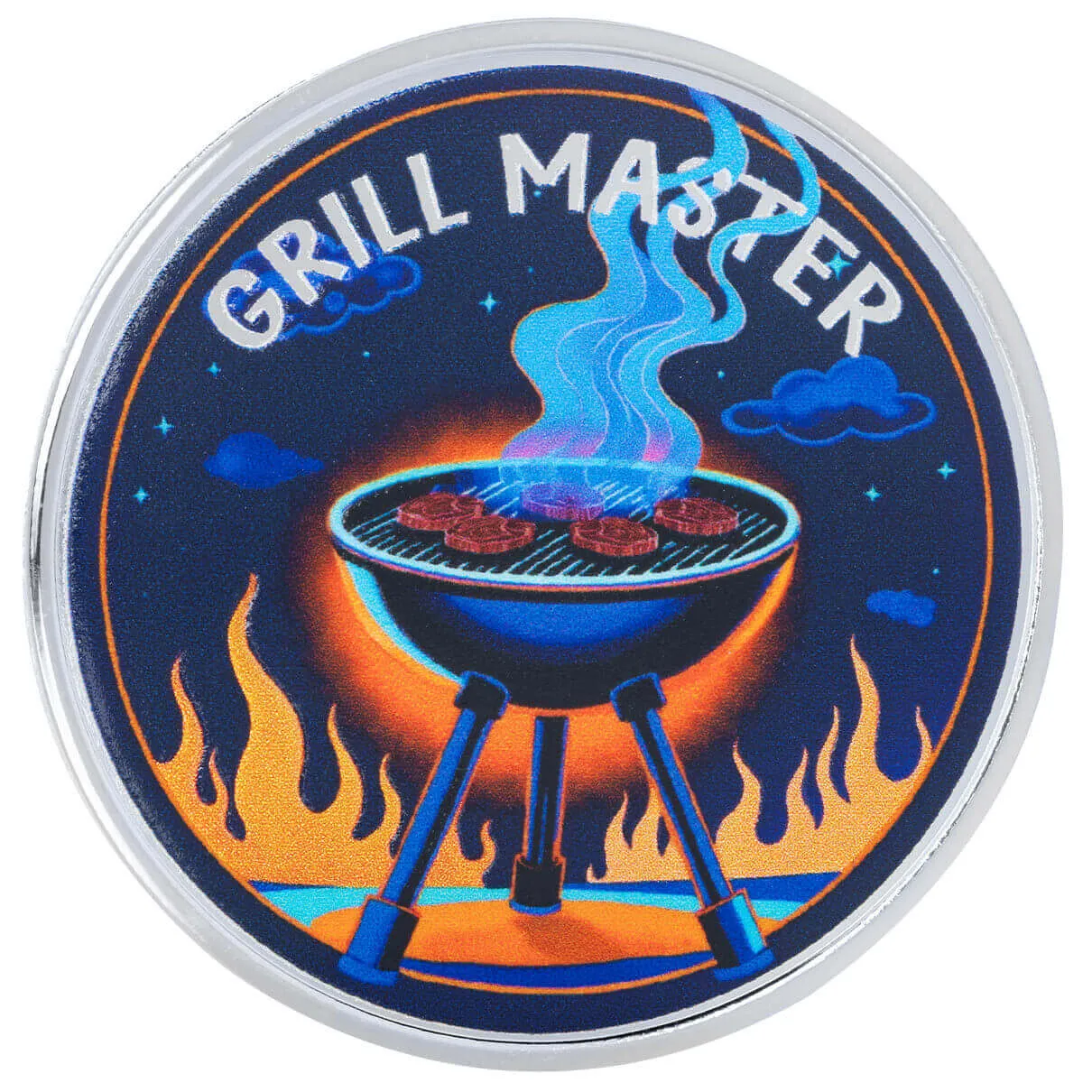 Father’s Day | Grilling with Dad 1 oz 999 Fine Silver Color Round