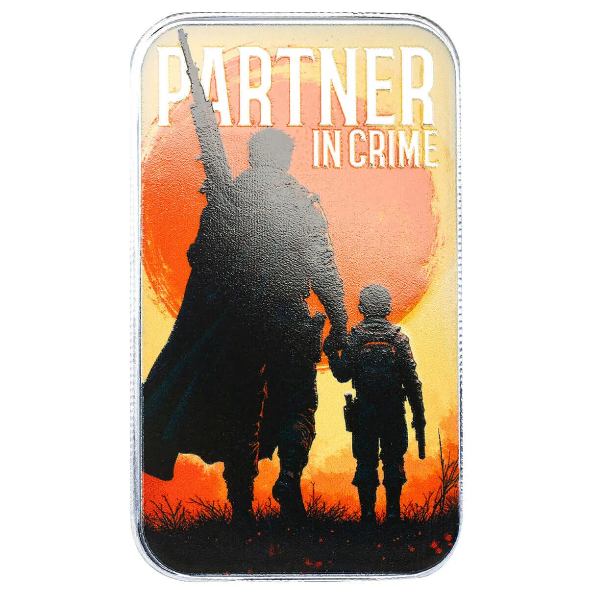 Father’s Day | Partner in Crime 1 oz 999 Fine Silver Color Bar