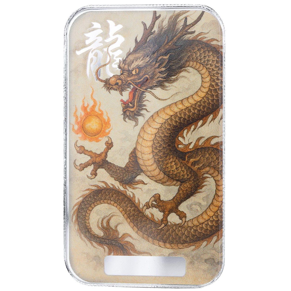 たぬき 希少 2025 Dragon Bar Color Silver Fine 999 oz 1 Fēngyún | ダーツ