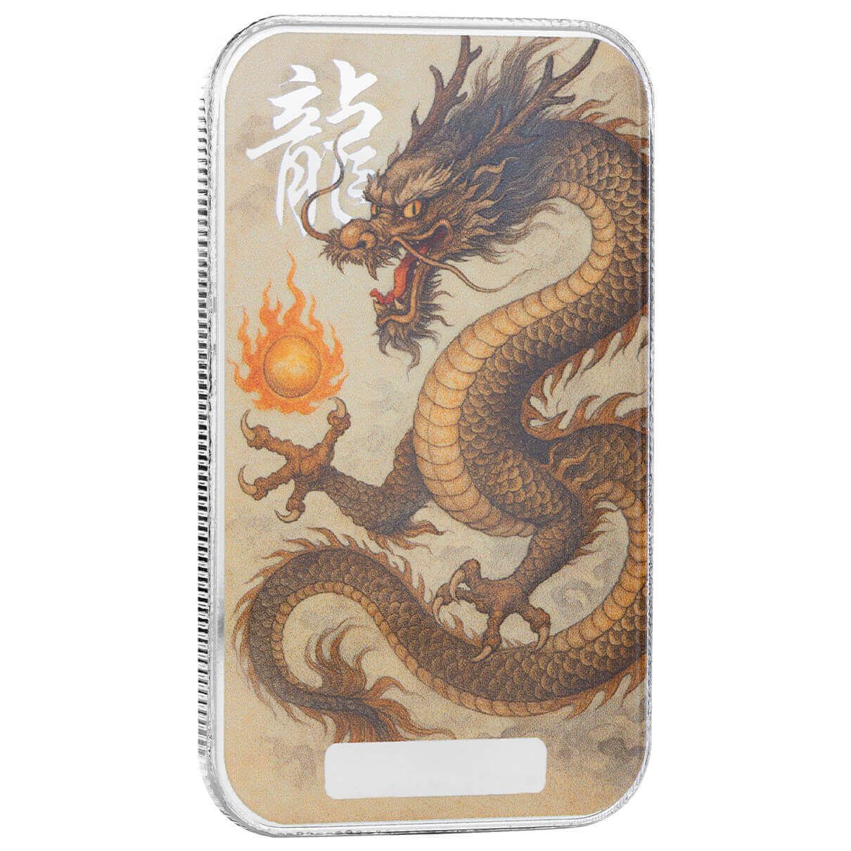 2025 Dragon | Fēngyún 1 oz 999 Fine Silver Color Bar | Scottsdale Mint