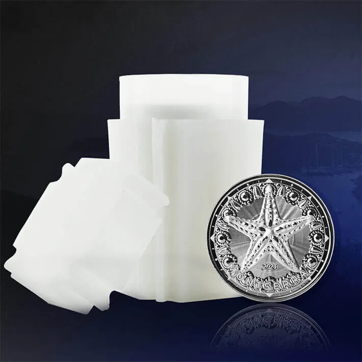 2023 Ec8 Montserrat 1 Oz Silver Coin Tube Color