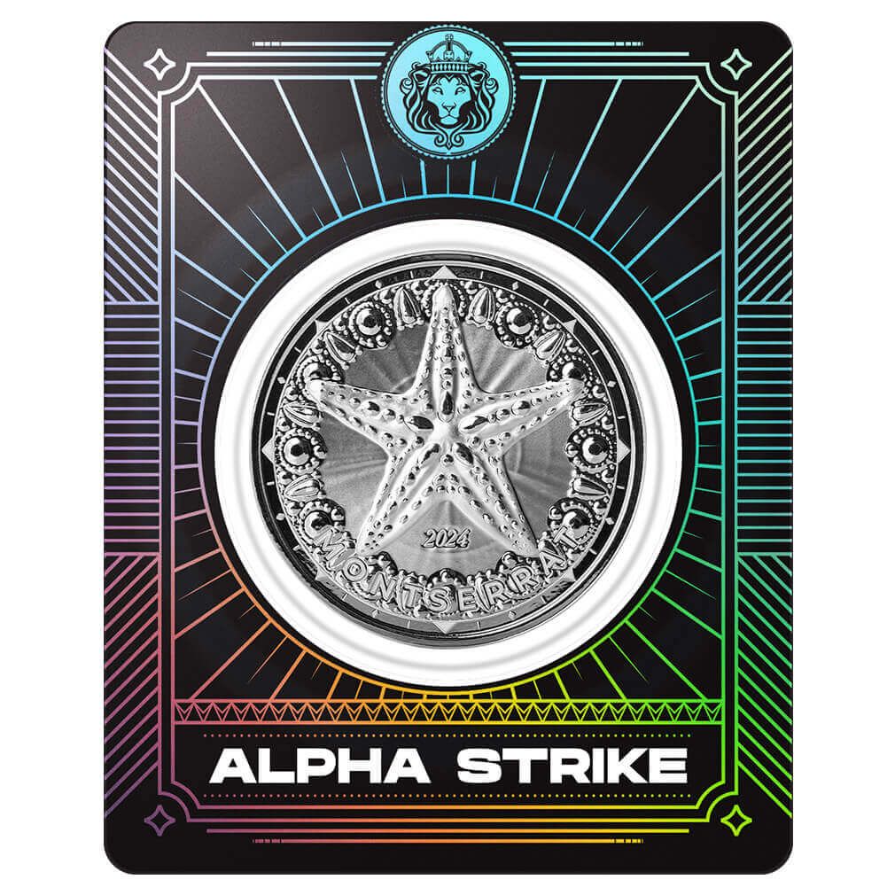 2024 EC8 Montserrat | Starfish 1 oz 999 Fine Silver Coin Alpha Strike