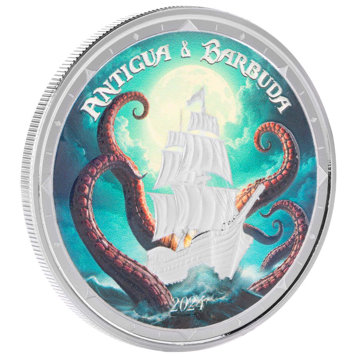 2024 EC8 Antigua & Barbuda | Rum Runner and Kraken 1 oz 999