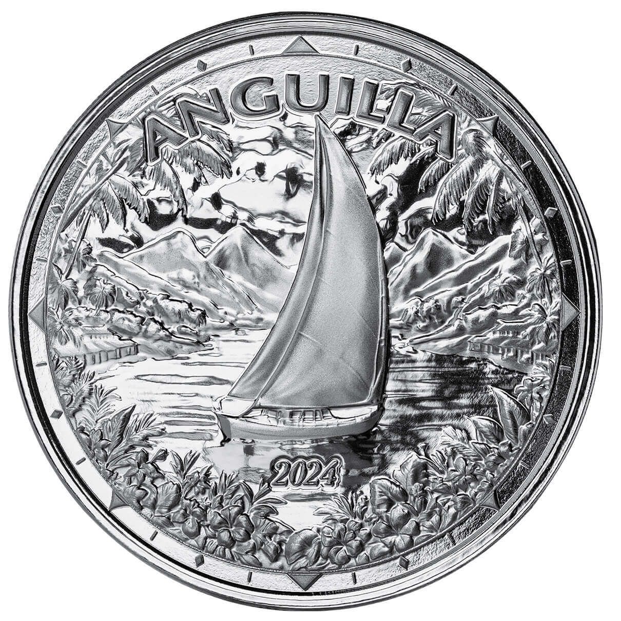 2024 EC8 Anguilla | Regatta 1 oz 999 Fine Silver Coin Capsule